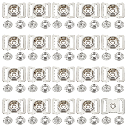 Железные пряжки-регуляторы для лямок сумок, с латунной застежкой