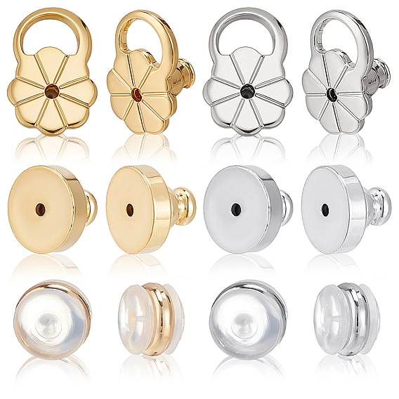 36 шт. Латунные гайки для ушей, с силиконовым