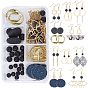 Комплекты для изготовления сережек, бусины из натуральной лавы и подвески из смолы, кулоны и звенья из нержавеющей стали, латунные подвески, соединительные кольца и крючки для серег, железные звенья и булавки, шарик сплава