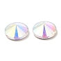 K5 Glass Rhinestone Cabochons, Flat Back & Back Plated, Faceted, Half Round