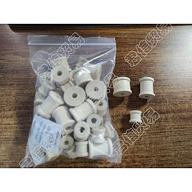48piezas 3 estilo schima madera costura bordar hilo carrete, bobinas vacías, para máquinas de bordar y coser