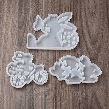 Силиконовые формы для пасхального кролика своими руками, изготовление украшений, формы для литья смолы, для уф-смолы, изготовление ювелирных изделий из эпоксидной смолы