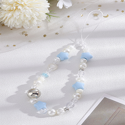 1Pc Star Resin Mobile Straps for Women, Phone Decorations Charm