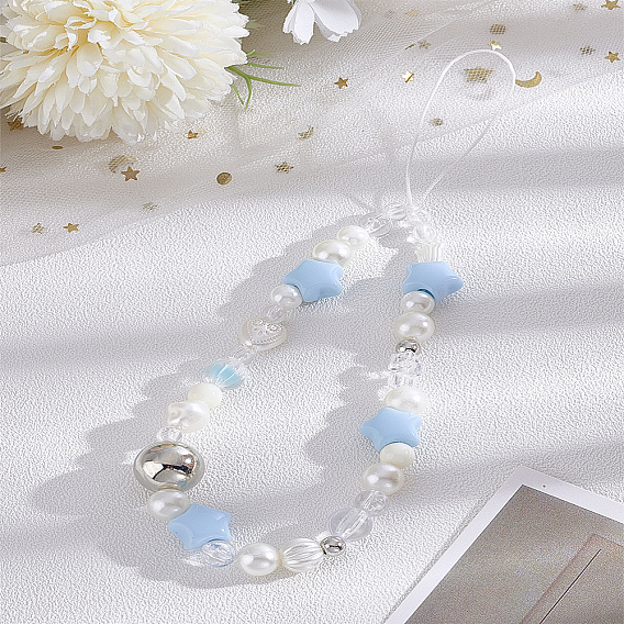 1Pc Star Resin Mobile Straps for Women, Phone Decorations Charm