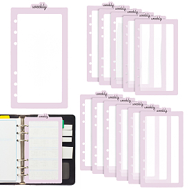 12шт. ПВХ-разделители для папок-регистраторов, прямоугольные