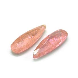 Cubic Zirconia Pendants, Faceted, Teardrop