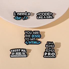 Stylish Metal Pin for Female Coders - Perfect Gift for IT Programmers and Computer Enthusiasts!