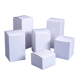 Caja de papel kraft creativa plegable, cajas de favor de la boda, caja de favores, caja de regalo de papel, Rectángulo