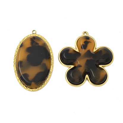 304 подвески из нержавеющей стали смолы, ионное покрытие (ip), реальный 18 k позолоченный