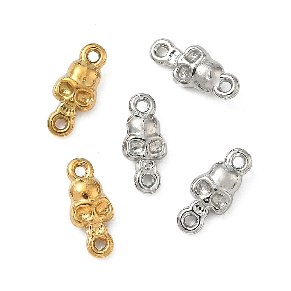 Хэллоуин 304 звенья из нержавеющей стали, подвески-соединители в виде черепа