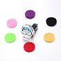 316 Surgical Stainless Steel Car Diffuser Locket Clips, with Perfume Pad and Magnetic Clasps, Flat Round with Lotus