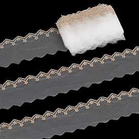 10 кружевная отделка из полиэстера в ярдах, шитье кружевной ленты