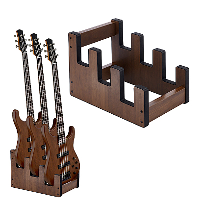 Soportes de madera contrachapada y hierro para la correa de la guitarra