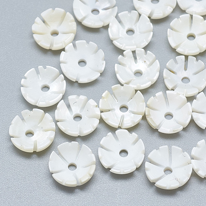 Perles de coquille d'eau douce, fleur
