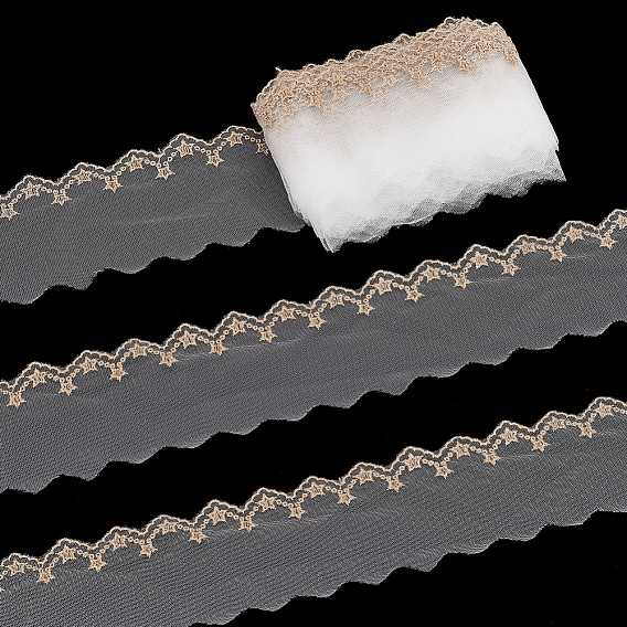 10 кружевная отделка из полиэстера в ярдах, шитье кружевной ленты