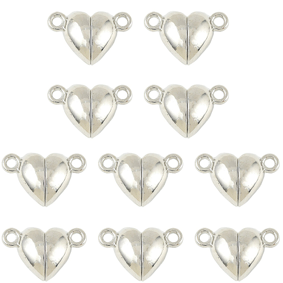 10 Сумки с магнитными застежками из сплава и петлями, сердце