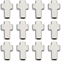12 шт. 304 бусины из нержавеющей стали, крестик