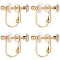 20 piezas 316 accesorios para aretes con clip de acero inoxidable quirúrgico, con 20 piezas de almohadillas de silicona