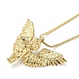 304 Stainless Steel Angel Pendants Necklaces, Snake Chain Necklaces for Women