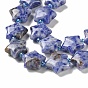 Natural Blue Spot Jasper Beads Strands, with Seed Beads, Star