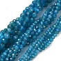 Природного апатита нитей бисера, круглые, граненые