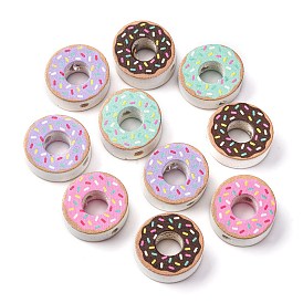 Печатные деревянные бусины, пончик