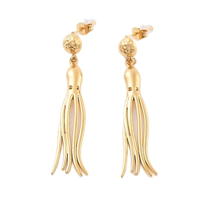 304 из нержавеющей стали серьги, кисточки осьминога