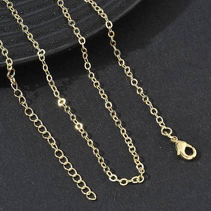2.2MMM Brass Cable Chain Necklaces for Women, Long-Lasting Plated
