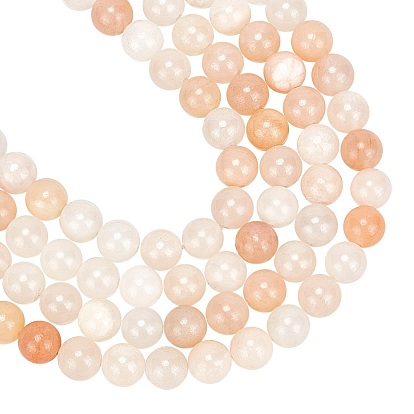 Perles d'aventurine rose naturel, ronde