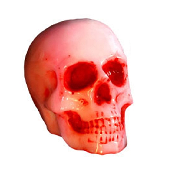 DIY Portrait Sculpture Candle Making Silicone Statue Molds, Halloween Theme, 3D Skull