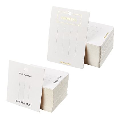 Carton cartes d'affichage de pince à cheveux, rectangle
