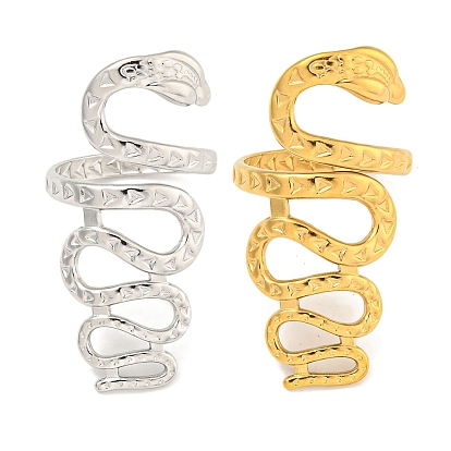 Ионное покрытие (ip) 304 открытое манжетное кольцо из нержавеющей стали для женщин