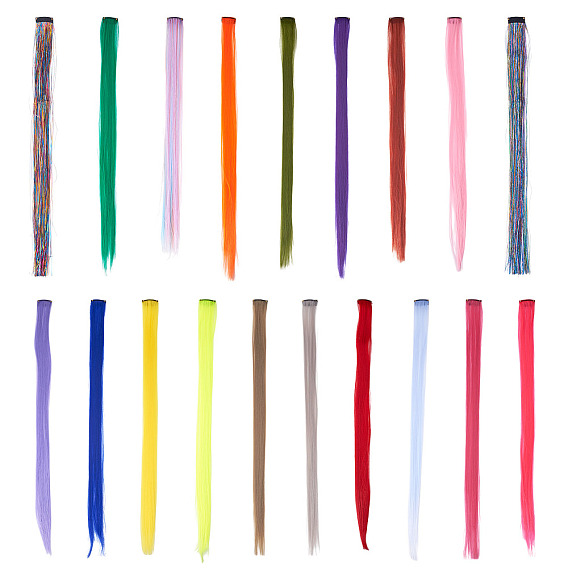 19 шт. 19 стили модные женские аксессуары для волос, парики из высокотемпературного шелка