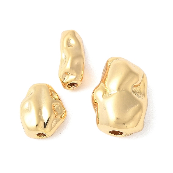 Самородки латунные бусины, стойки покрытие, прочное покрытие, без никеля 