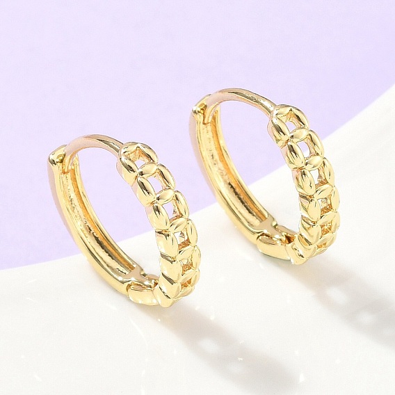 Полые квадратные латунные серьги-кольца, стойки покрытие, без свинца и без кадмия, долговечный