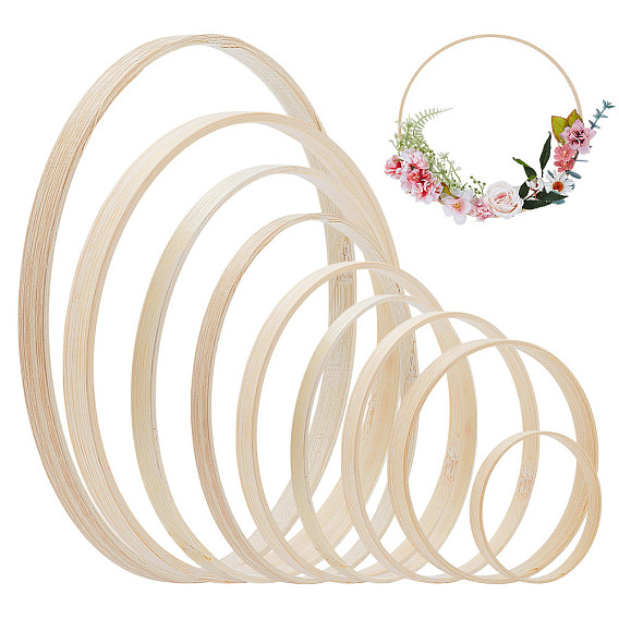 9шт 9 стили бамбуковые пяльцы набор, рамка для вышивки крестом, иглы ремесло инструмент, кольцо