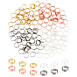 160Pcs 4 Colors 304 Stainless Steel Pendants & Linking Rings, Ring Shape