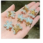 Flower Plastic Imitation Pearl Claw Hair Clips, with Alloy Clips, Hair Accessories for Women & Girls