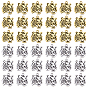 40Pcs 2 Styles Tibetan Style Alloy Pendants, Tiger Charms