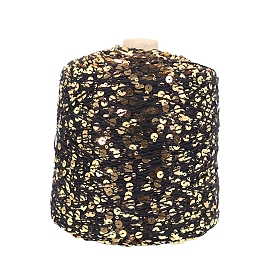 Polyester Sequins Yarn, for Knitting Crochet Supplies