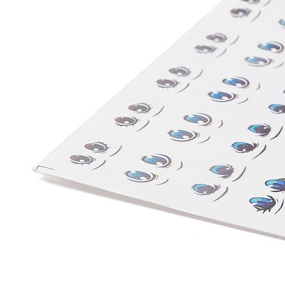 Water Transfer Eyes Stickers, for Middle Clay Doll Model Face