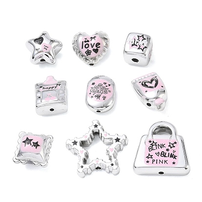 Printed Opaque Acrylic Beads