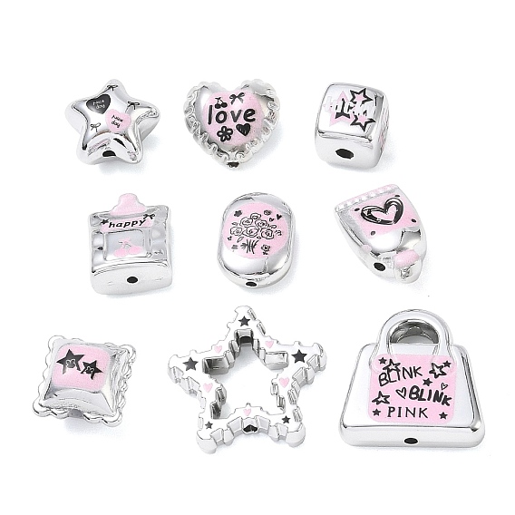 Printed Opaque Acrylic Beads