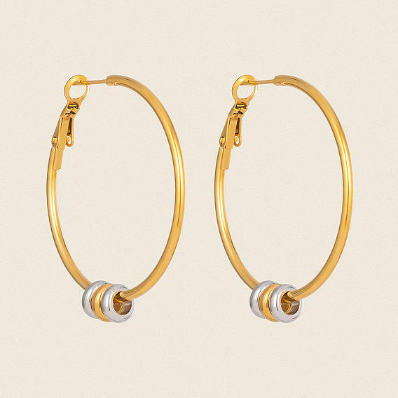 304 Stainless Steel Big Hoop Earrings for Women