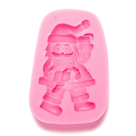 Santa Claus Fondant Molds, Food Grade Silicone Statue Molds, For DIY Cake Decoration, Chocolate, Candy, Portrait Sculpture UV Resin & Epoxy Resin Craft Making