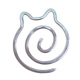 Stainless Steel Spiral Wire Knitting Needle, Shawl Pin, Cat