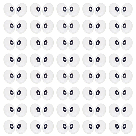 100шт. кукольные глаза из смолы, мягкая игрушка глаз, для поделок куклы игрушки кукольные плюшевые животные изготовление, овальные