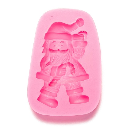 Santa Claus Fondant Molds, Food Grade Silicone Statue Molds, For DIY Cake Decoration, Chocolate, Candy, Portrait Sculpture UV Resin & Epoxy Resin Craft Making