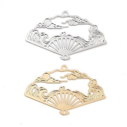 Подвески для подключения долговечных латунных звеньев с покрытием, без кадмия, без никеля и без свинца, полый вентилятор