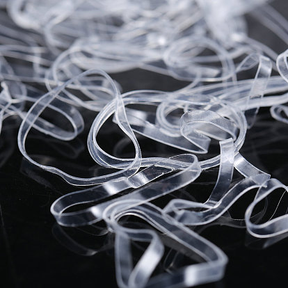 Transparent Rubber Bands - Simple Elastic Hair Ties 1500pcs Boxed